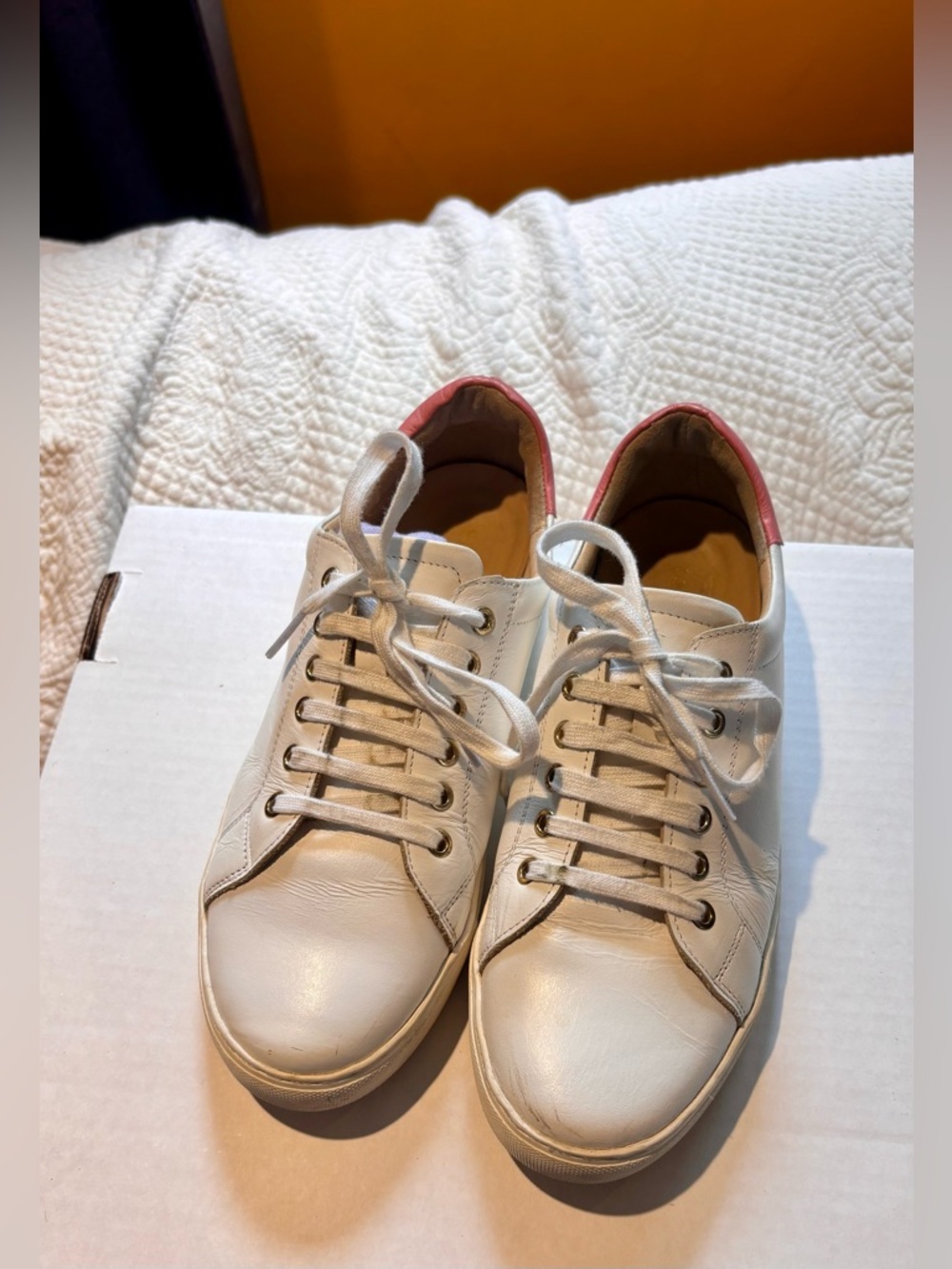 Jack Rogers Rory Leather Sneakers Size 8